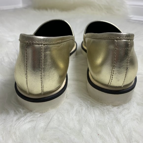 Anthropologie Sixtyseven Gold Slip on Sz 6 - Picture 4 of 5